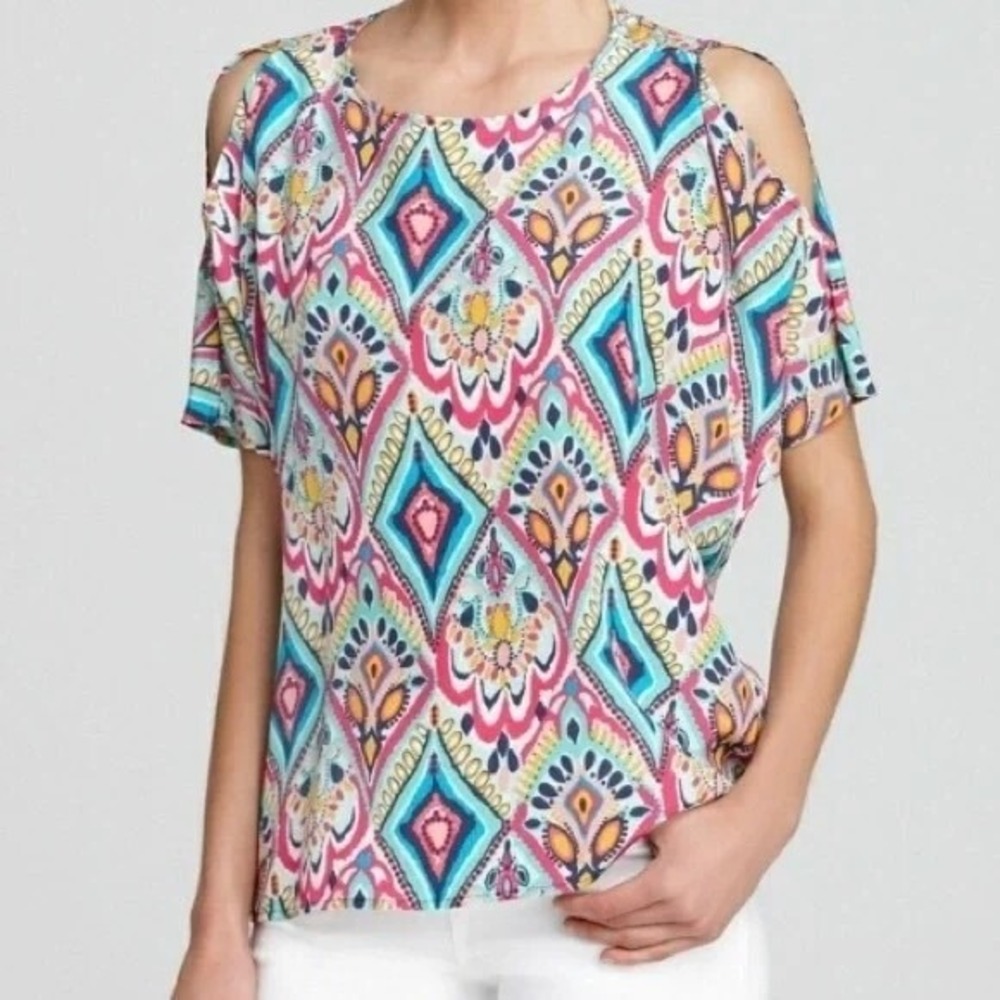 Lilly Pulitzer‎ Crown Jewels Trace Silk Top Women's Size XS